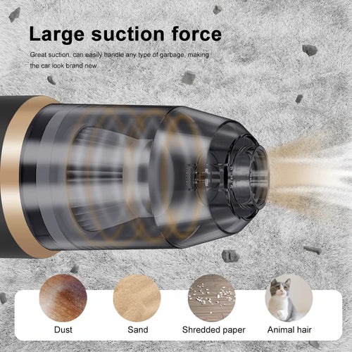 DustJet Portable Wireless Car Vacuum